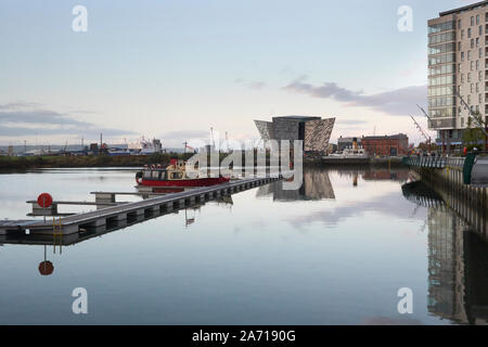 Le Titanic Centre, Belfast, Irlande du Nord, Royaume-Uni Banque D'Images