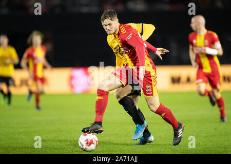 Almere, Pays-Bas. 29 Oct, 2019. ALMERE, 29-10-2019, le stade saison 2019/2020, Yanmar, Eerste ronde TOTO KNVB Beker. Go Ahead Eagles dvd Sam Beukema pendant le jeu Almere City - Go Ahead Eagles : Crédit Photos Pro/Alamy Live News Banque D'Images