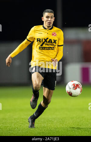 Almere, Pays-Bas. 29 Oct, 2019. ALMERE, 29-10-2019, le stade saison 2019/2020, Yanmar, Eerste ronde TOTO KNVB Beker.Almere City player Faris Hammouti pendant le jeu Almere City - Go Ahead Eagles : Crédit Photos Pro/Alamy Live News Banque D'Images