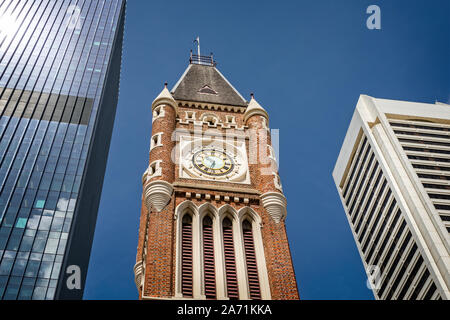 Close up of Perth Hôtel de Ville Tour de l'horloge à Perth, Australie, le 24 octobre 2019 Banque D'Images