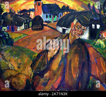 Le sol fertile 1917 Gustave De Smet, 1877-1943 Belgique Belge Banque D'Images