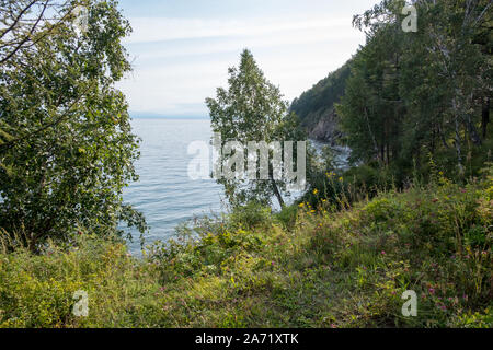 Lac Beikal - Vue de la rive Banque D'Images