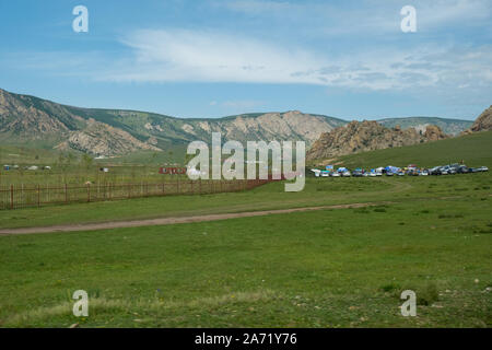 Mongolian-Manchurian incroyable Grassland Banque D'Images