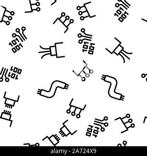 Vecteur de fibre optique motif transparent Illustration de Vecteur