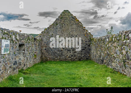 Cill (Chriosd Kilchrist ou l'Église du Christ) ruines, île de Skye Banque D'Images