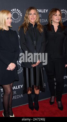 New York, NY, USA. 29 Oct, 2019. Jennifer Aniston aux arrivées de l'Apple TV pour l'émission du matin avant première projection, le Paley Center for Media, New York, NY, le 29 octobre 2019. Credit : RCF/Everett Collection/Alamy Live News Banque D'Images