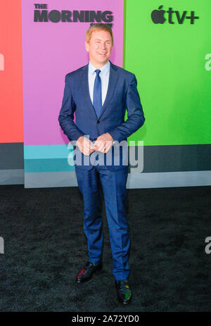 New York, États-Unis. 28 Oct, 2019. Pat Kiernan assiste à la première mondiale de "l'Apple TV Le Matin Show' au Lincoln Center David Geffen Hall (Photo par Lev Radin/Pacific Press) Credit : Pacific Press Agency/Alamy Live News Banque D'Images