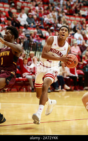 Indiana University's Armaan Franklin (2) joue contre Gannon lors d'une exposition de la NCAA de basket-ball, le Mardi, Octobre 29, 2019, de l'Université Simon Skjodt Assembly Hall à Bloomington, Indiana Indiana battre Gannon 84 à 54. (Photo de Jeremy Hogan/l'Bloomingtonian) Banque D'Images