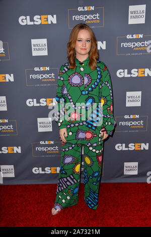 LOS ANGELES, USA. 26 octobre 2019 : Liv Hewson lors de la remise des Prix 2019 à la GLSEN Beverly Wilshire Hotel. Photo : Paul Smith/Featureflash Banque D'Images