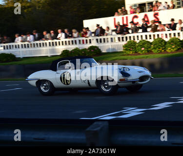 Chris Milner, Nigel Greensall, Jaguar E-Type, Kinrara, Trophée GT cockpit fermé, Goodwood Revival 2019, septembre 2019, automobiles, voitures, circui Banque D'Images