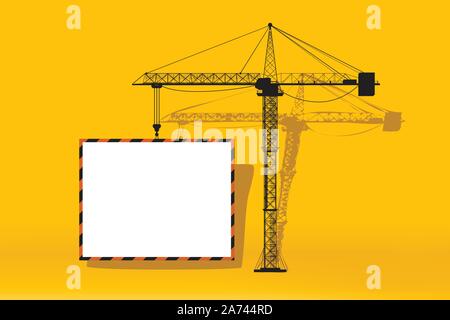 Blanc crane board Illustration de Vecteur