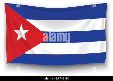 drapeau de cuba Illustration de Vecteur