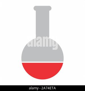 L'icône de fiole de laboratoire Illustration de Vecteur