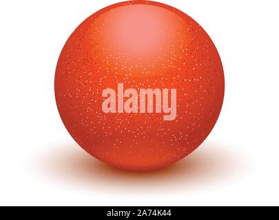Boule de couleur rouge Illustration de Vecteur