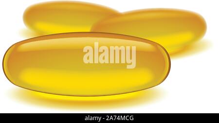 Photo d'oméga 3 Illustration de Vecteur