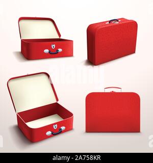 Cas rouge sur blanc Illustration de Vecteur
