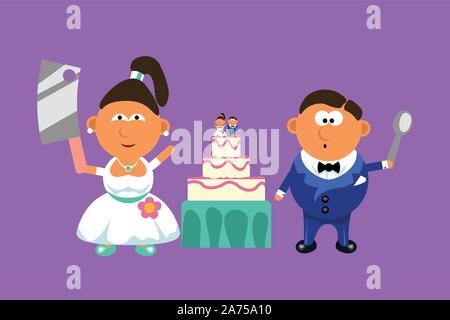 Photo de mariage Illustration de Vecteur