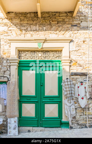 Une vue typique à Lefkara Chypre Village Banque D'Images