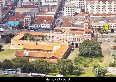 Palais de l'Industrie, parc Dom Pedro, São Paulo, Brésil Banque D'Images