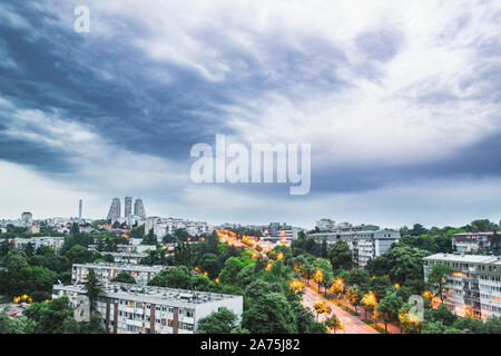 Belgrade, Serbie - Juin 26, 2019 : avis de l'hôtel Srbija sur ustanicka street. Banque D'Images