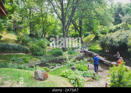 Belgrade, Serbie - 26 juin 2019 : visite des enfants 'jardin botanique Jevremovac' à Belgrade. Banque D'Images