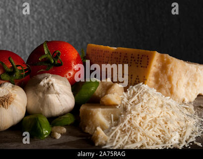 Le Parmesan Reggiano Banque D'Images