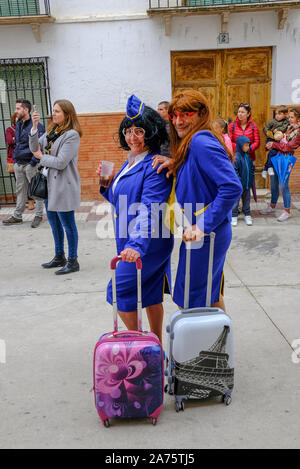 Dimanche de Pâques Carnival, Carcabuey, Sierra Subbética, province de Cordoue, Andalousie, Espagne Banque D'Images