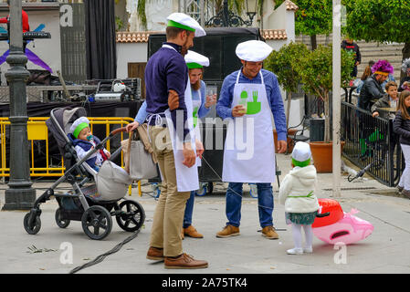 Dimanche de Pâques Carnival, Carcabuey, Sierra Subbética, province de Cordoue, Andalousie, Espagne Banque D'Images