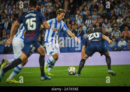 San Sebastian, Espagne. 30Th Oct, 2019. Monreal de Real Sociedad lors de la ligue espagnole match de football entre le Real Sociedad et Levante à la Reale Arena Stadium le 30 octobre 2019 à San Sebastian, Espagne Credit : CORDON PRESS/Alamy Live News Banque D'Images