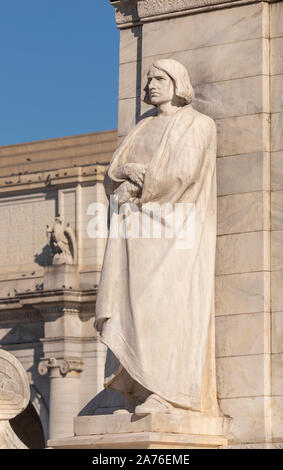 WASHINGTON, DC, États-Unis - Columbus Fontaine, également connu sous le nom de Columbus Memorial, à la gare Union. Close-up of Christopher Columbus. Banque D'Images