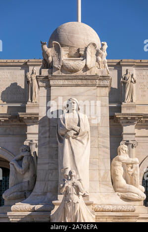 WASHINGTON, DC, États-Unis - Columbus Fontaine, également connu sous le nom de Columbus Memorial, à la gare Union. Banque D'Images