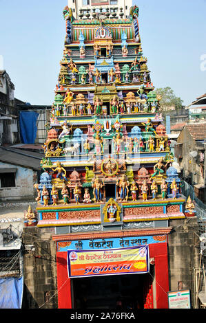 Mumbai, Maharashtra, Inde, Asie du Sud-Est - Lieu de culte temple Tirupati balaji Dieu fanaswadi mumbai Banque D'Images