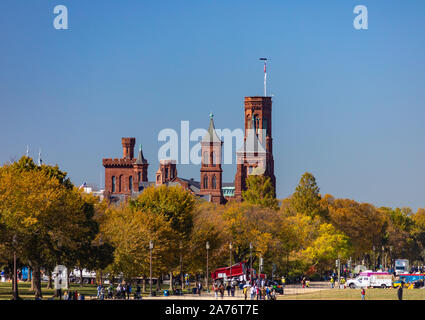 WASHINGTON, DC, USA - Smithsonian Institution Building, le château. Banque D'Images