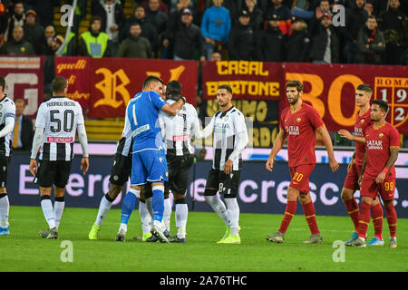 Friuli-Dacia Arena Stadium à Udine, Italie, 30 octobre 2019, proteste de 7u au cours de l'Udinese Calcio vs AS Roma - football italien Serie A Championnat Hommes - Crédit : LPS/Alessio Marini/Alamy Live News Banque D'Images