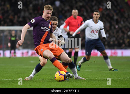 Londres, Angleterre - le 29 octobre 2018 photo : au cours de l'English Premier League 2018/19 match entre Tottenham Hotspur et Manchester City au stade de Wembley. Banque D'Images