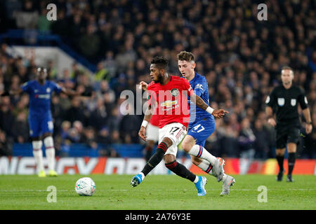 Londres, Royaume-Uni. 30Th Oct, 2019. Fred de Manchester United au cours de la cire en Cup match entre Chelsea et Manchester United à Stamford Bridge, Londres, Angleterre le 30 octobre 2019. Photo par Carlton Myrie. Credit : premier Media Images/Alamy Live News Banque D'Images