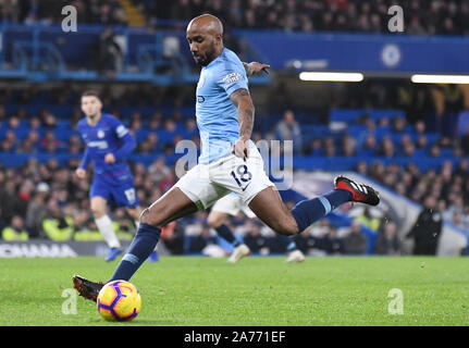 Londres, ANGLETERRE - 8 décembre, 2018 : Sur la photo avant la Premier League 2018/19 match entre Chelsea et Manchester City à Stamford Bridge. Banque D'Images