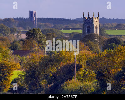 L'église Sainte Marie la Vierge à Renau village et St James Church à Southrepps North Norfolk Banque D'Images