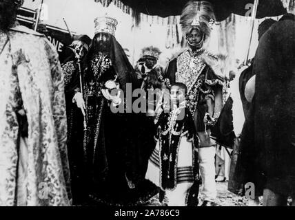 Couronnement de la negus Hailé Sélassié, Addis Ababa, Ethiopie 1930 Banque D'Images