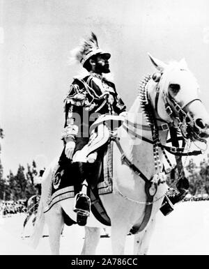 Le négus Haïlé Sélassié en niveau uniforme, Addis Ababa, Ethiopie 1930 Banque D'Images