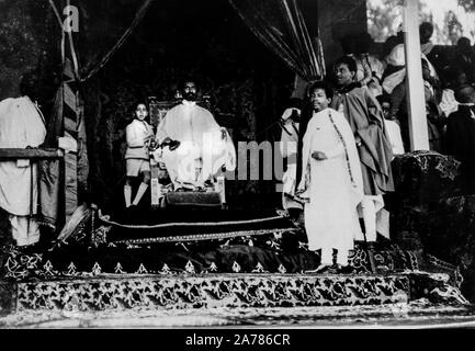 Couronnement de tafari maconnen, Addis Ababa, Ethiopie 1930 Banque D'Images