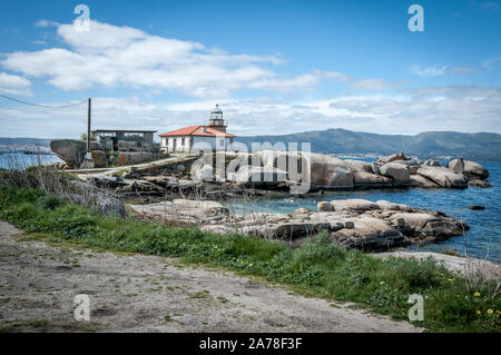 Phare de Punta Cabalo (Arousa-Spain) Banque D'Images