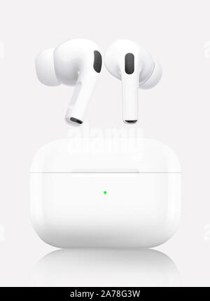 Close up image de l'apple pro pods air Banque D'Images