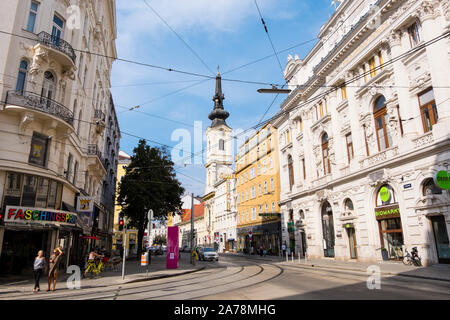 Taborstrasse, Leopoldstadt, Vienne, Autriche Banque D'Images