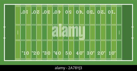 American Football Field Illustration de Vecteur