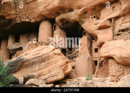 Pays Dogon : village de Yougo Piri Banque D'Images