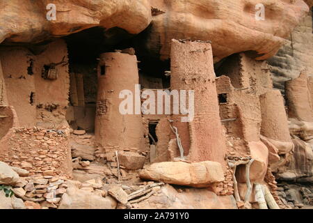 Pays Dogon : village de Yougo Piri Banque D'Images