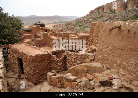 Pays Dogon : village de Yougo Piri Banque D'Images