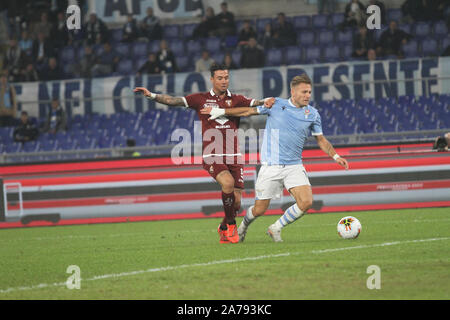 L'Italie, l'Italie. 30Th Oct, 2019. Pour le 10ème match de Serie A italienne, la Lazio a battu 4-0 à Turin avec 2 but d'immobile, 1 et 1 de Acerbi propre objectif de Belotti, Stadio Olimpico (photo de Paolo Pizzi/Pacific Press) Credit : Pacific Press Agency/Alamy Live News Banque D'Images