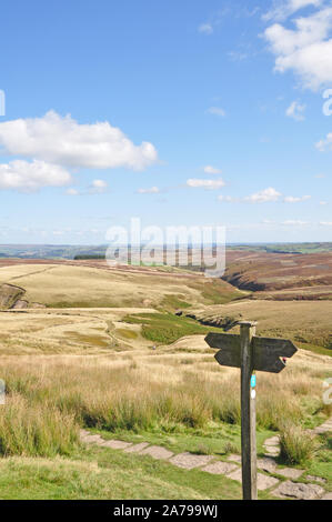 Maures au-dessus de Haworth, Bronte Country, Yorkshire Banque D'Images